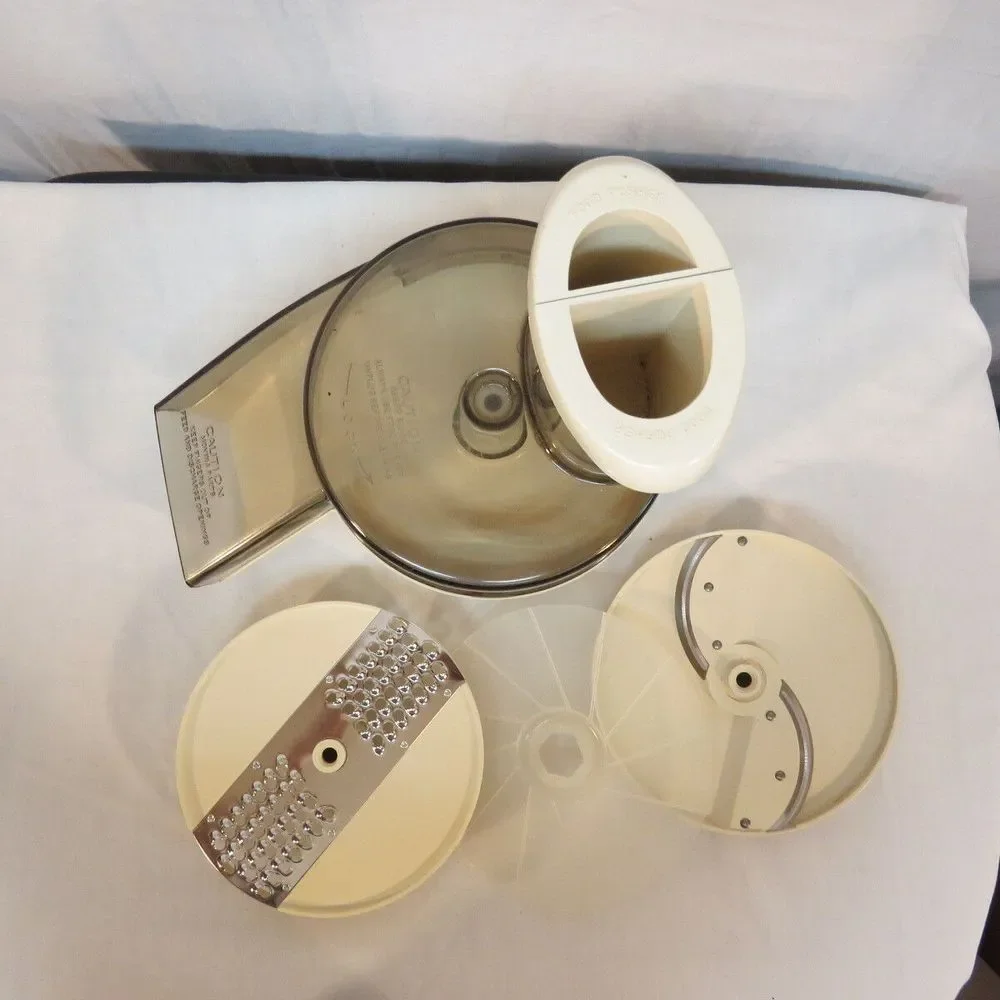 VTG Oster Kitchen Center Food Processer Attachment 2 blades pusher slinger Cream